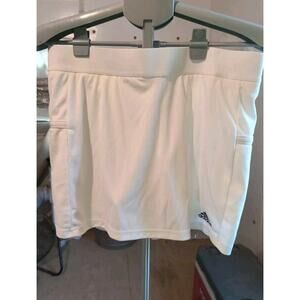 Adidas Tennis Skirt (L) White Women's Climalite